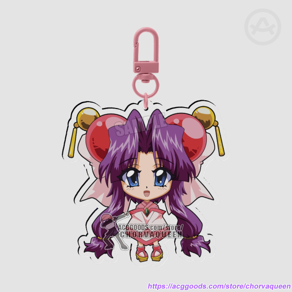 Cherry Acrylic Keychain