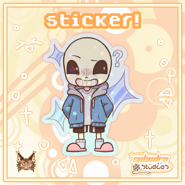 Sticker | Undertale - Sans - 2.5inch, Holographic