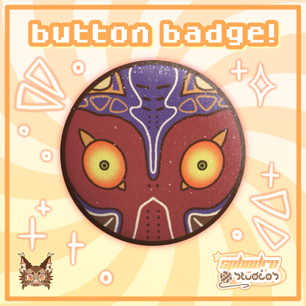 Button Badge | The Legend of Zelda - Majora’s Mask / Skull Kid - Frosted (5.8cm)