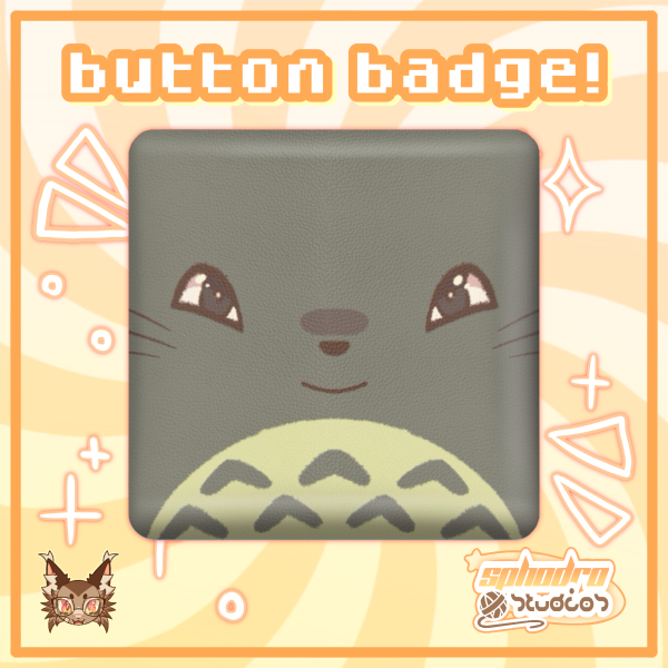 Badge/Pin | Studio Ghibli - My Neighbour Totoro - Rectangular PU (58mm)