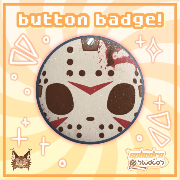 Button Badge | Friday the 13th - Jason Voorhees - Frosted (5.8cm)