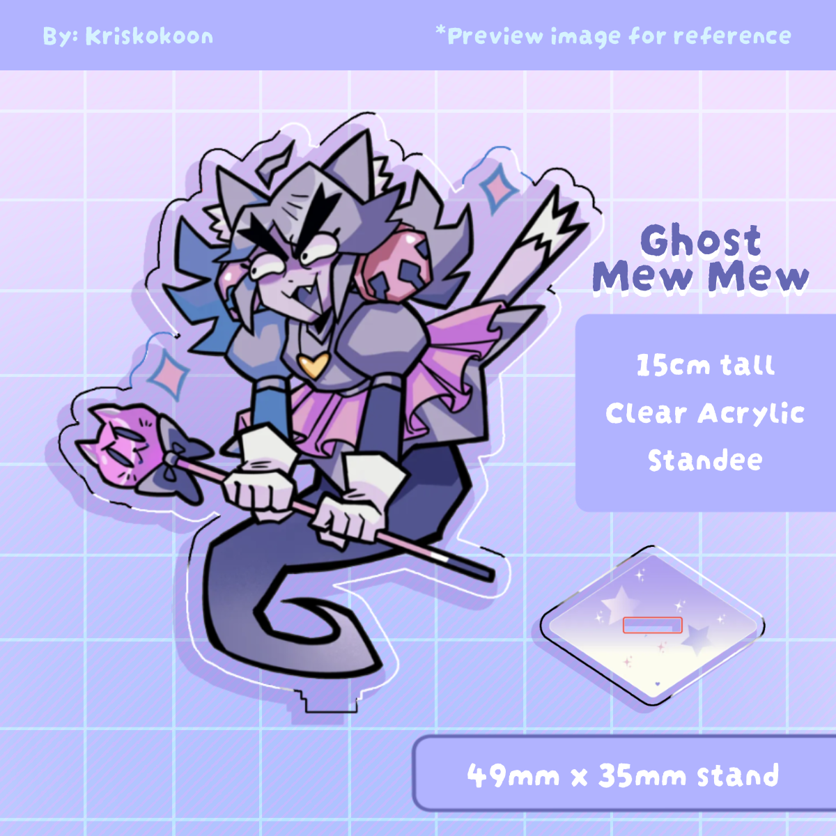 Ghost Mew Mew | Acrylic Standee