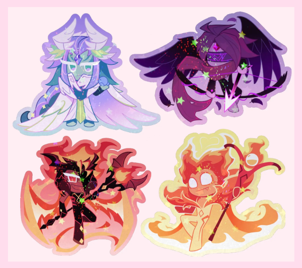 Fire & Wind Variants Sticker Set