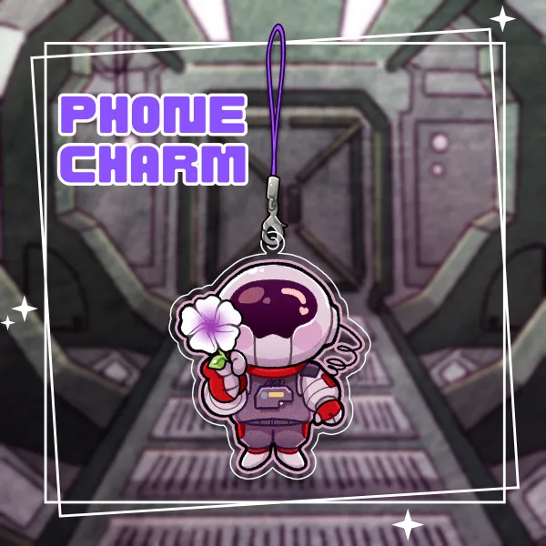 "Flower For You!" Atom Phone Charm