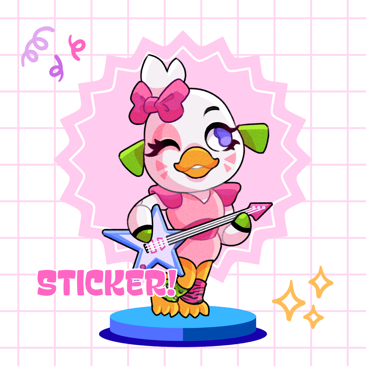 Glamrock Chica Sticker