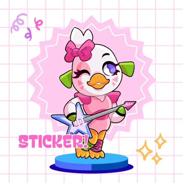 Glamrock Chica Sticker
