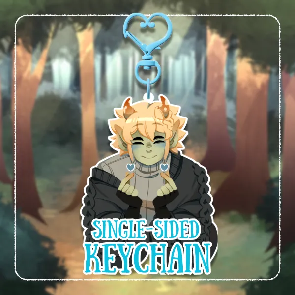 "Heart!" Mychael Single-sided Keychain