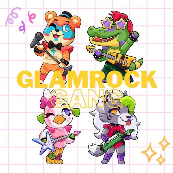 Glamrock Gang! Sticker Set