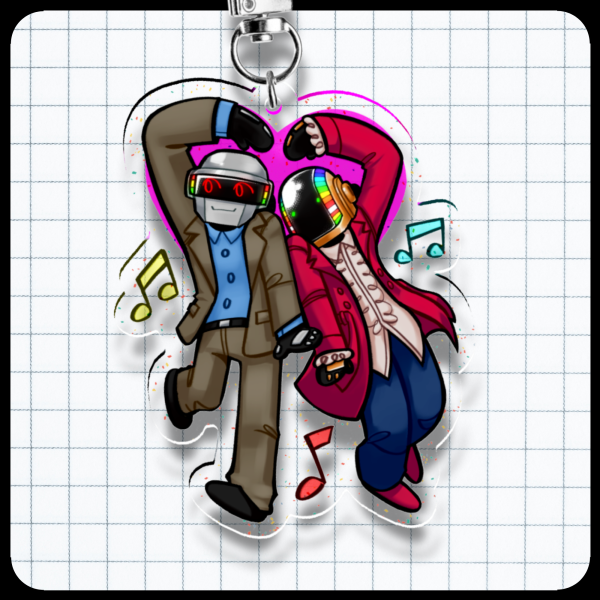 Daft Punk Keychain