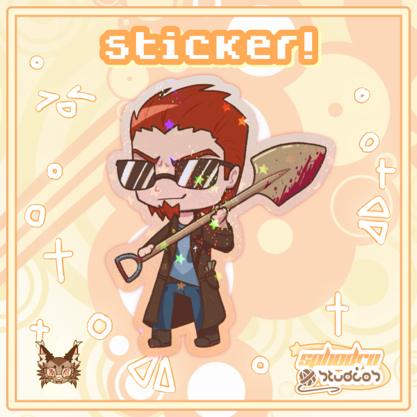 Sticker | Postal 2 - Dude - 2.5inch, Holographic