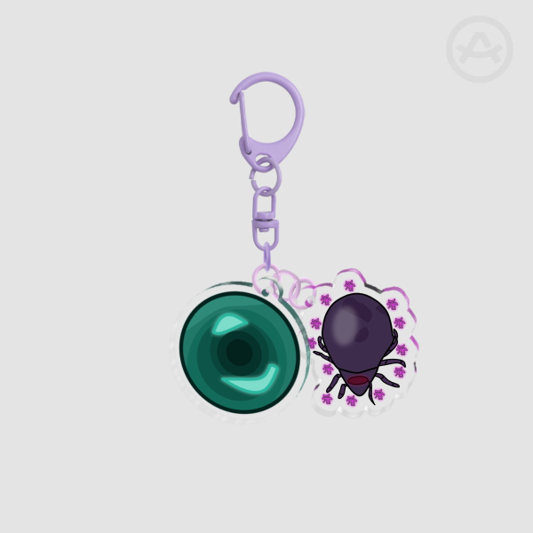 Minecraft - Infested Ender Pearl Keychain