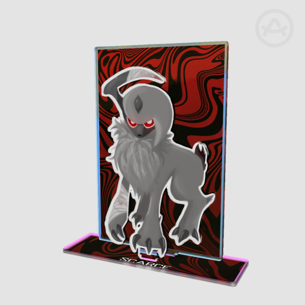 "SCARCE" Dark Absol Double Insert Acrylic Standee