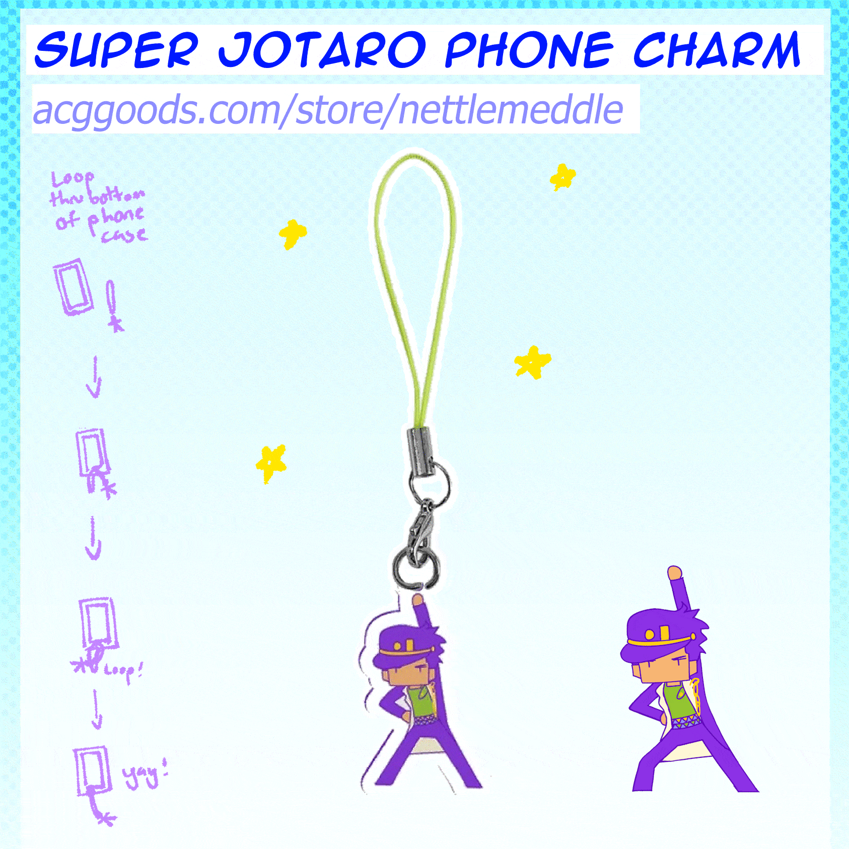 Super ☆ Jotaro ☆ Phone ☆ Charm