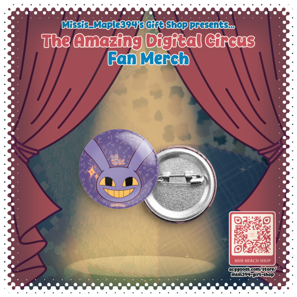MINI BUTTON PIN - Jax The Rabbit (TADC)