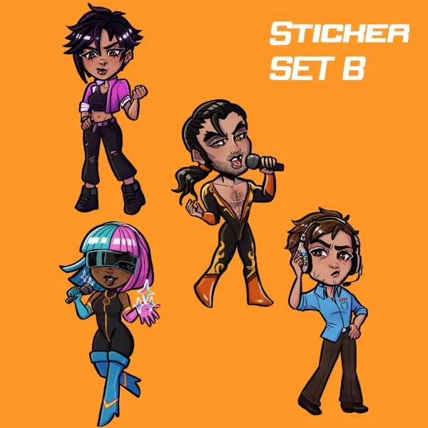 Dispatch Holographic Sticker Set B