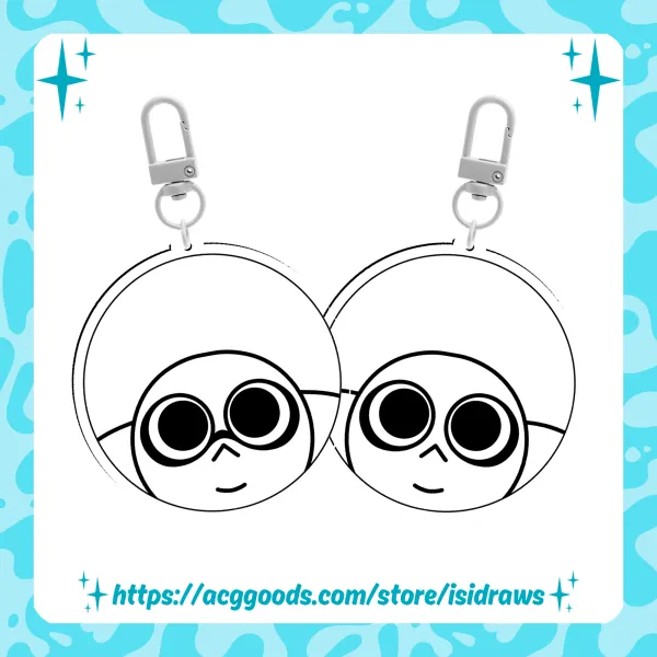 YCH Splatoon Icon Keychain (Inkling & Octoling)