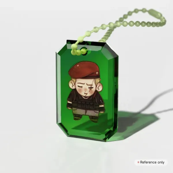 Krauser Emerald Gemstone Keychain