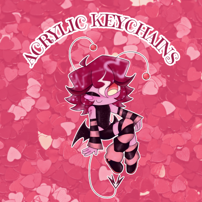 ORIGINAL 💖💕 Lovebug Glitter Acrylic Keychain