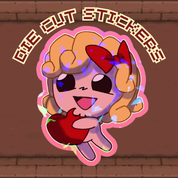 THE BINDING OF ISAAC ❤️🩷 Maggie Sticker
