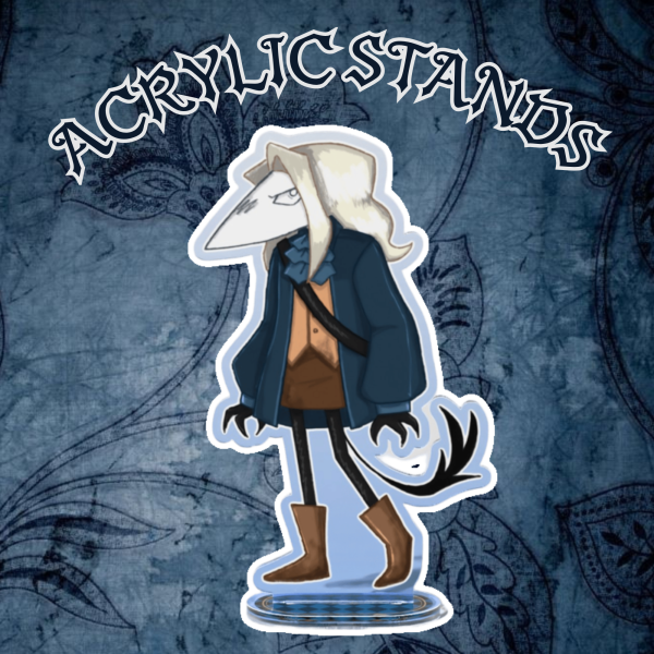 AT THE SIGHT OF BLOOD 🫐🕊️ Delric Sterner Acrylic Standee