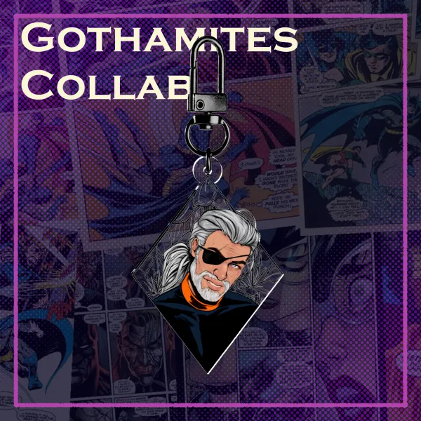 Slade Wilson Stained Glass Keychain