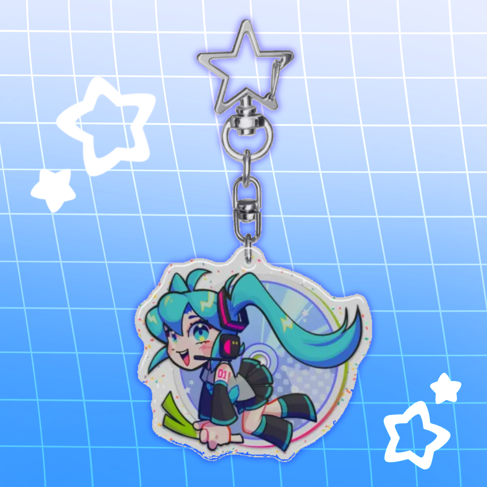 Hatsune Miku Disk (Keychain)