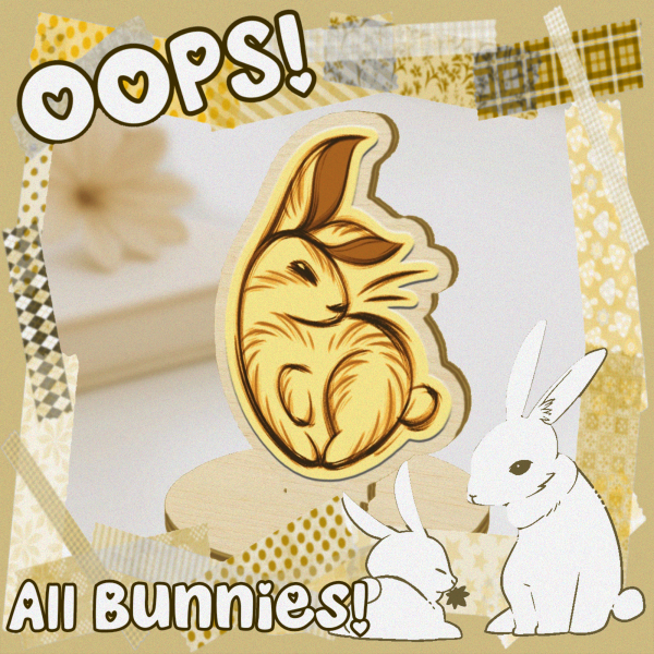 Rabbit Bunny - Wood Standees