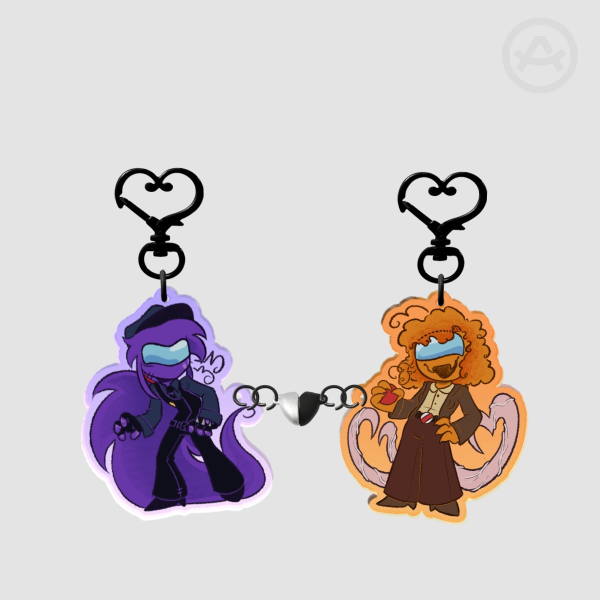 Among us show - trustcam Acrylic Magnet Keychain