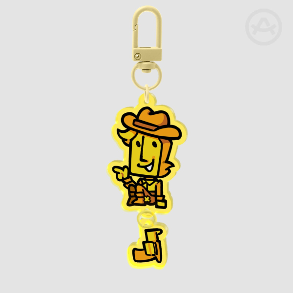 Yellow Deltarune Flower Linking Keychain