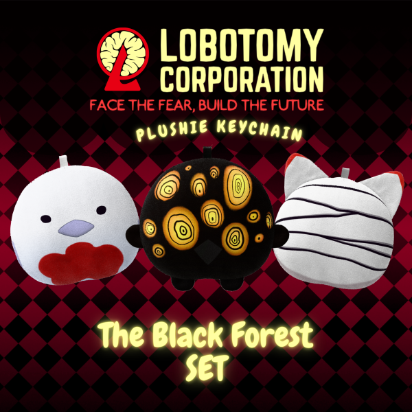 The Black Forest SET | Lobotomy Corporation | Mochi Face Plush Keychain