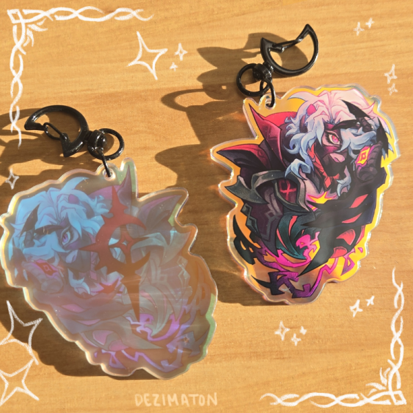 Holographic Rerir Keychain - Moon Hunter