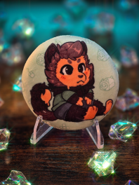 LavaLoaf Sitting Plush Badge Fridge Magnet