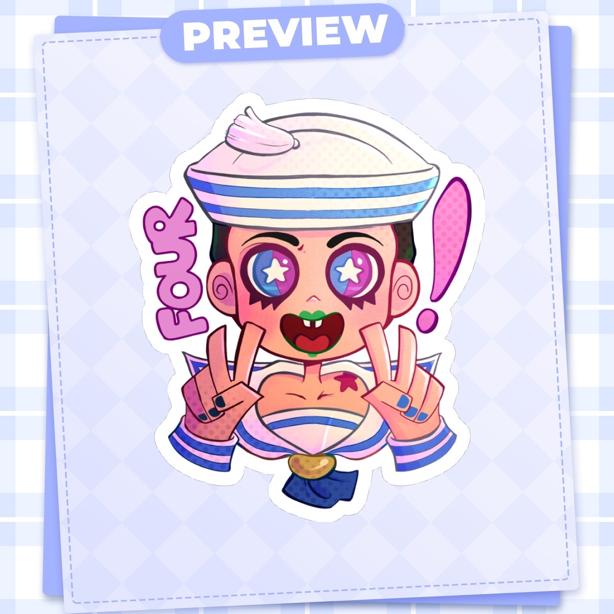 Gappy Sticker