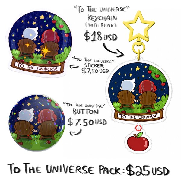 GOOD OMENS - '' To The Universe '' SET