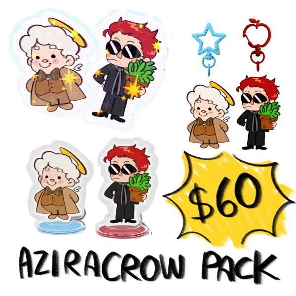 GOOD OMENS - Aziracrow/Ineffable Husbands SET