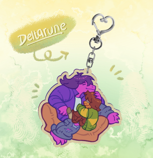 Krusie Couch Wood Keychain
