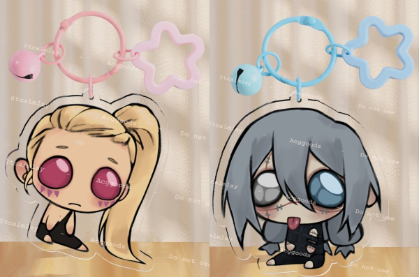 Haruhito Mahito + Haruta Shigemo chibi keychains Set
