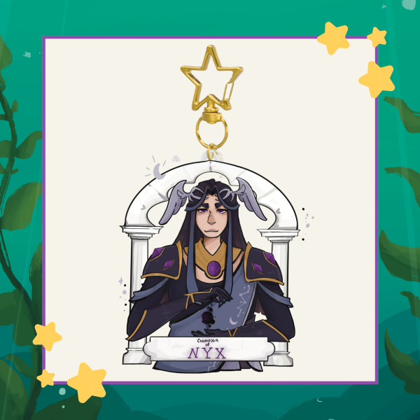 Pantheon Pearl Acrylic Keychains