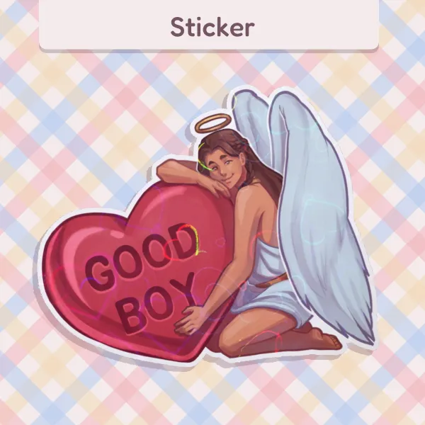 😇 Good Boy! Angel OC - Die Cut Sticker