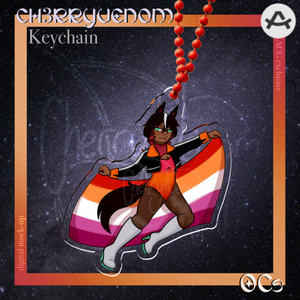 OC - Daybreaker Lesbian Keychain
