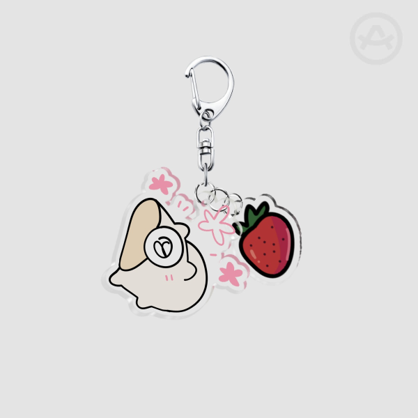 WOWWEE STRAWBERRY Acrylic Keychain