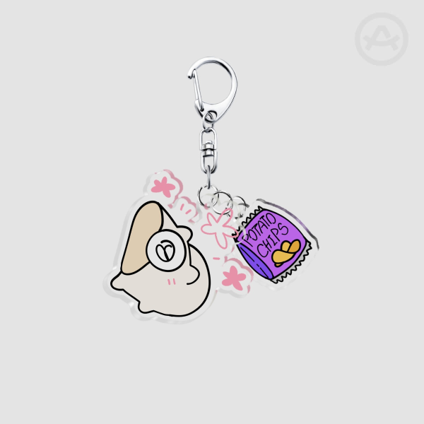 WOWWEE POTATO CHIPS Acrylic Keychain
