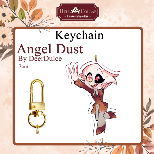 Angel Dust - Keychain || Wedding Hell-a-Collab