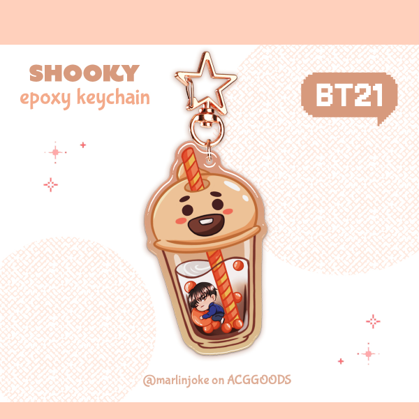 Shooky Epoxy Keychain