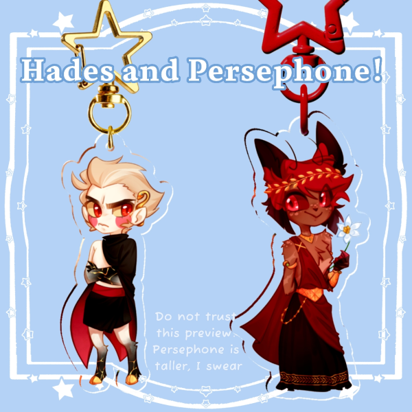 Hades and Persephone Keychain