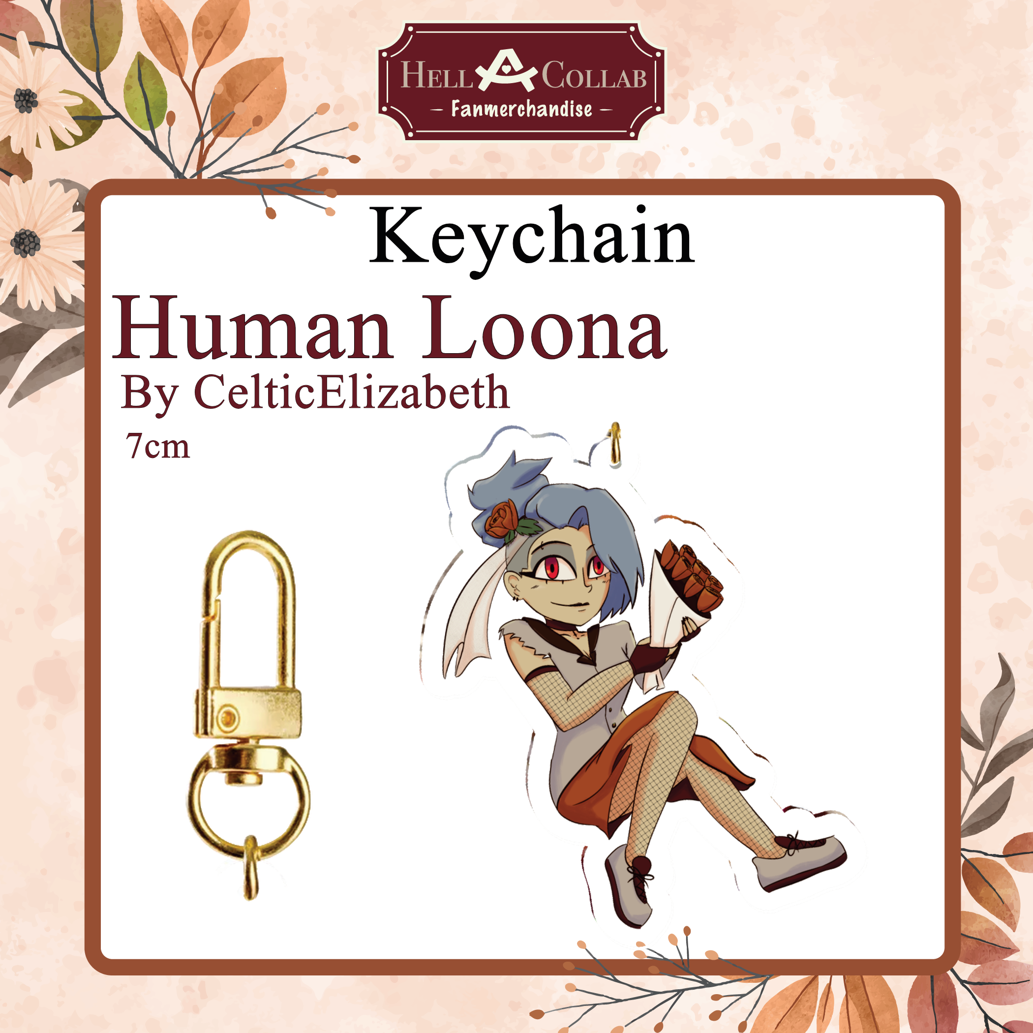 Human Loona Keychain || Wedding Hell-a-Collab
