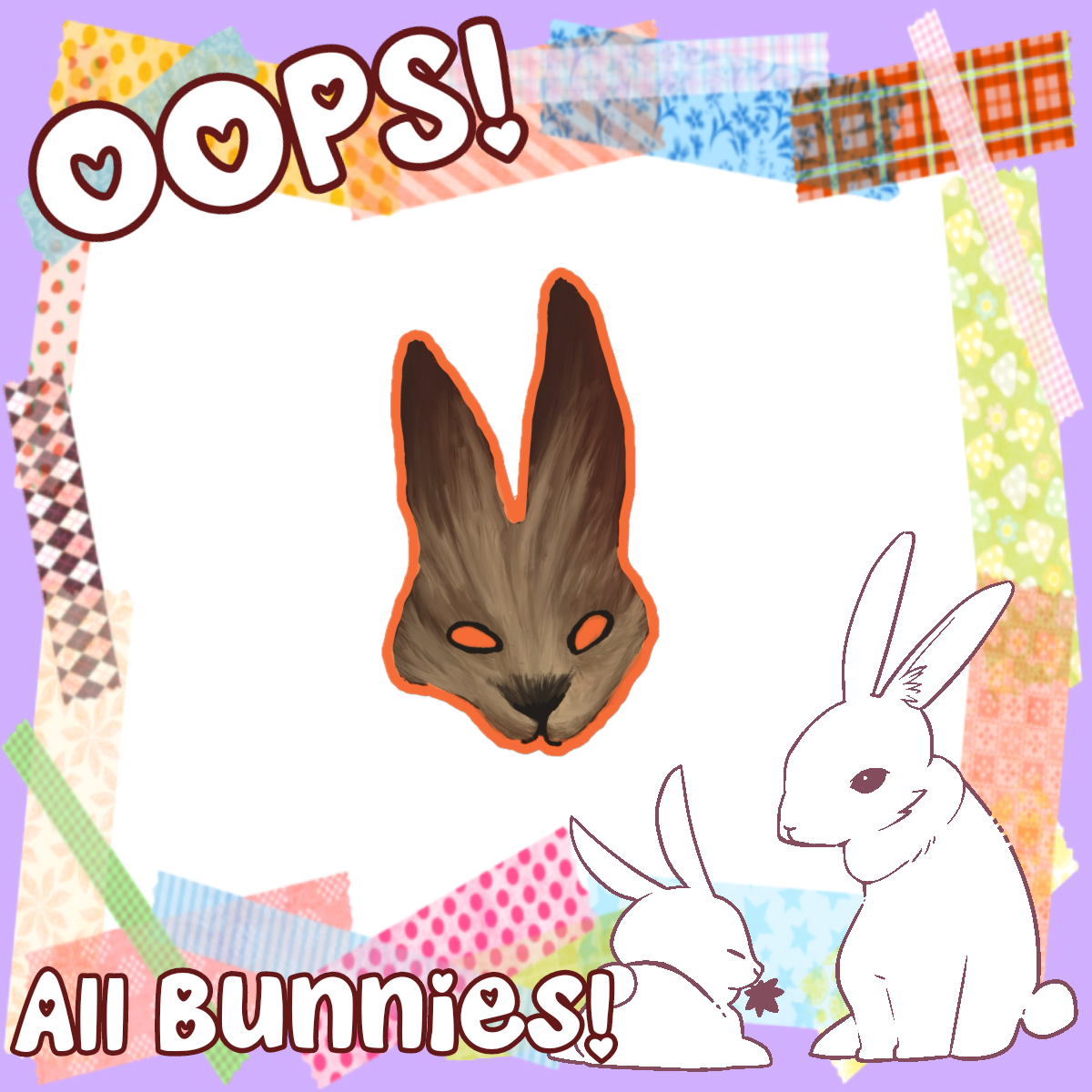 Hare Maiden Die Cut Sticker