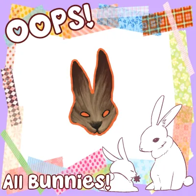 Hare Maiden Die Cut Sticker