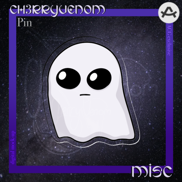 Ghost TBH Acrylic Pin