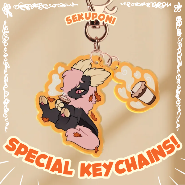 Pumpkin Spice Sonder 2-Piece Keychain